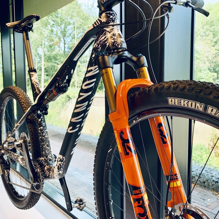 Detailopname van een mountainbike