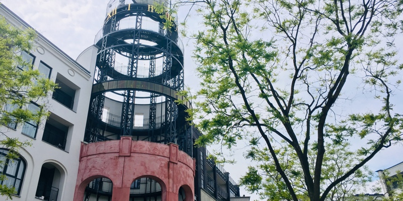 Onderaanzicht Helios in het Maankwartier Heerlen