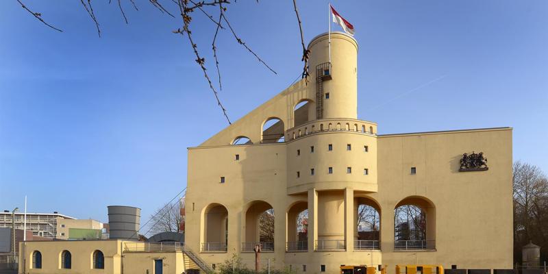 Zicht op Schacht Nulland in Kerkrade