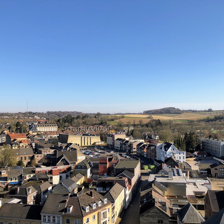 Overzicht over Valkenburg vanaf Kasteelruïne