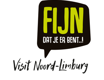 Logo en slogan van Visit Noord-Limburg