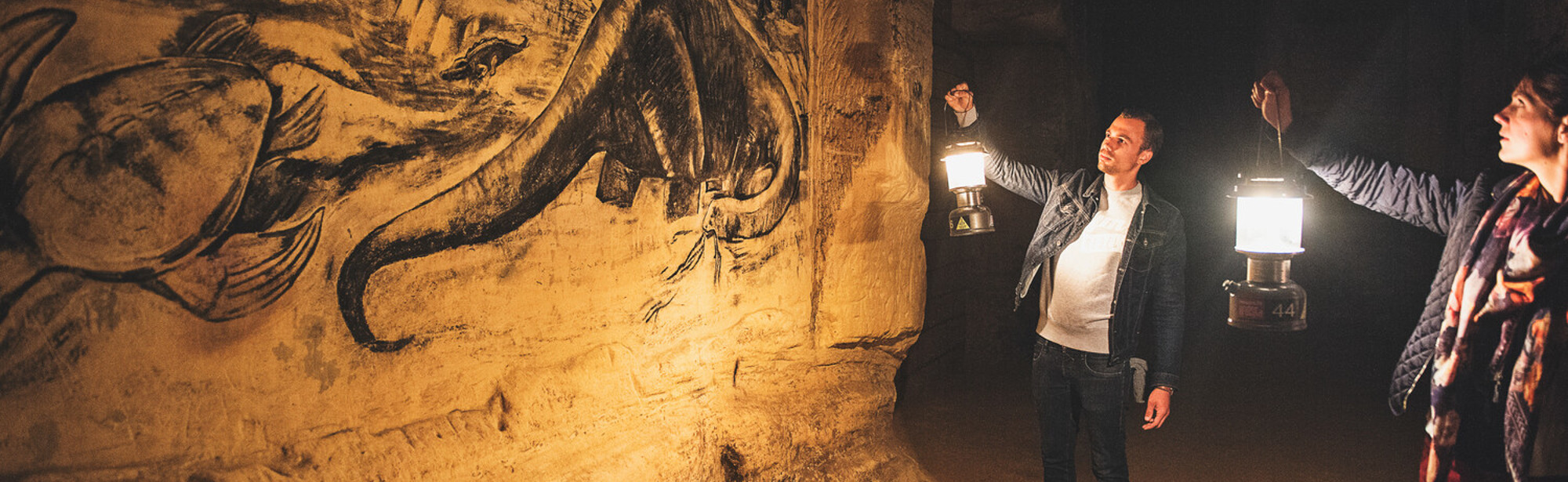 Grot tekening in de grot Sint Pietersberg