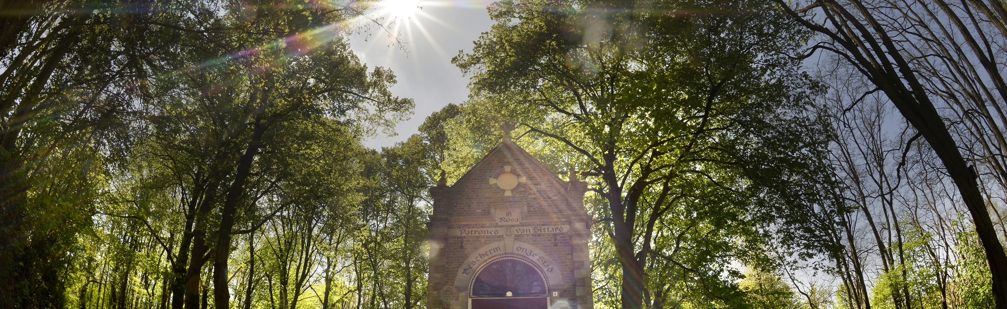 De Sint Rosakapel midden in het bos op de Kollenberg in Sittard