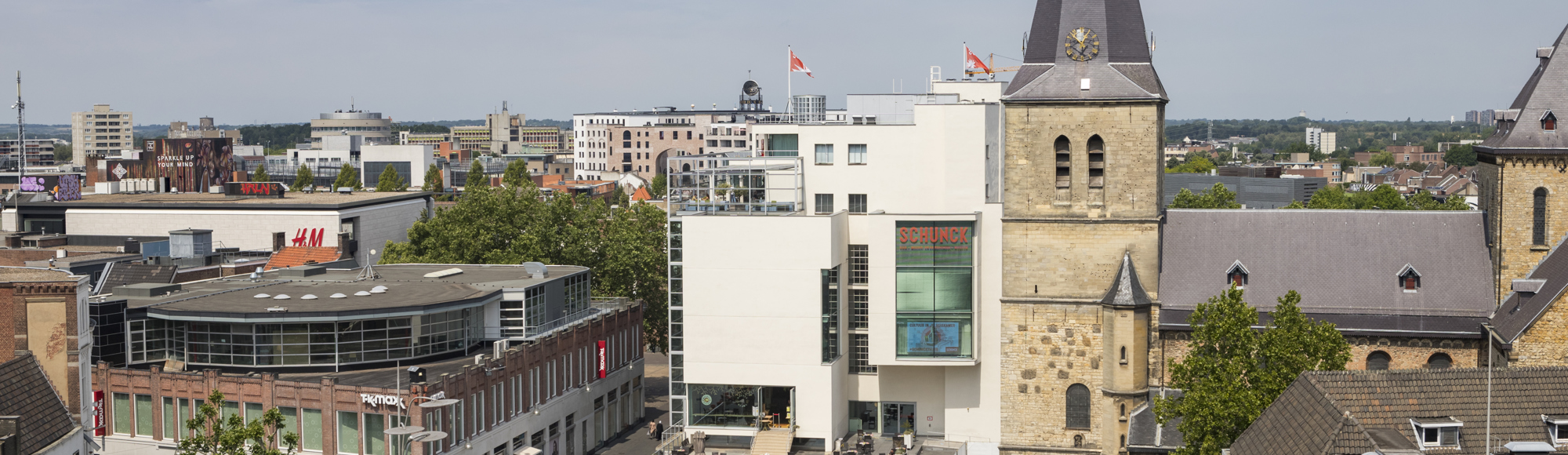 Het Pancratiusplein gezien van boven