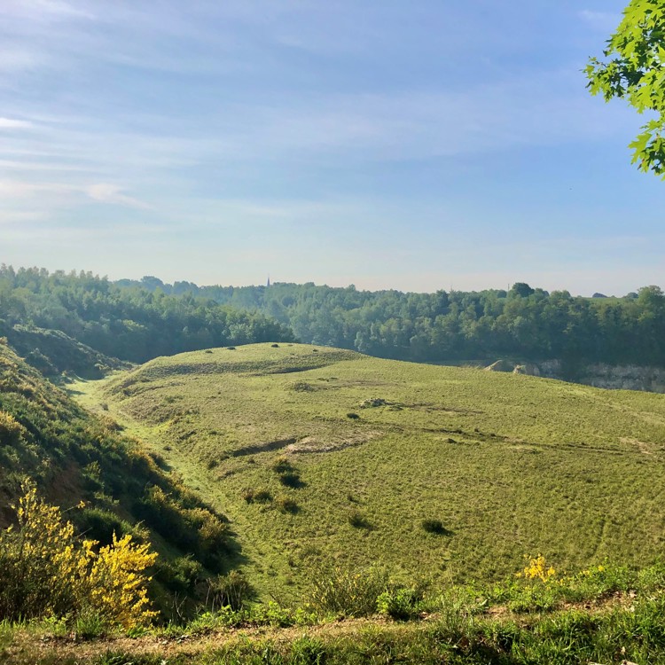 Een panorama over de Curfsgroeve