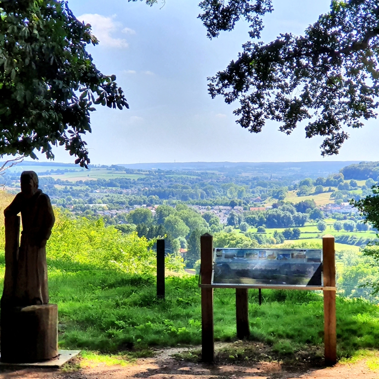 Beeld bij kruisweg op de Sjaasberg Valkenburg