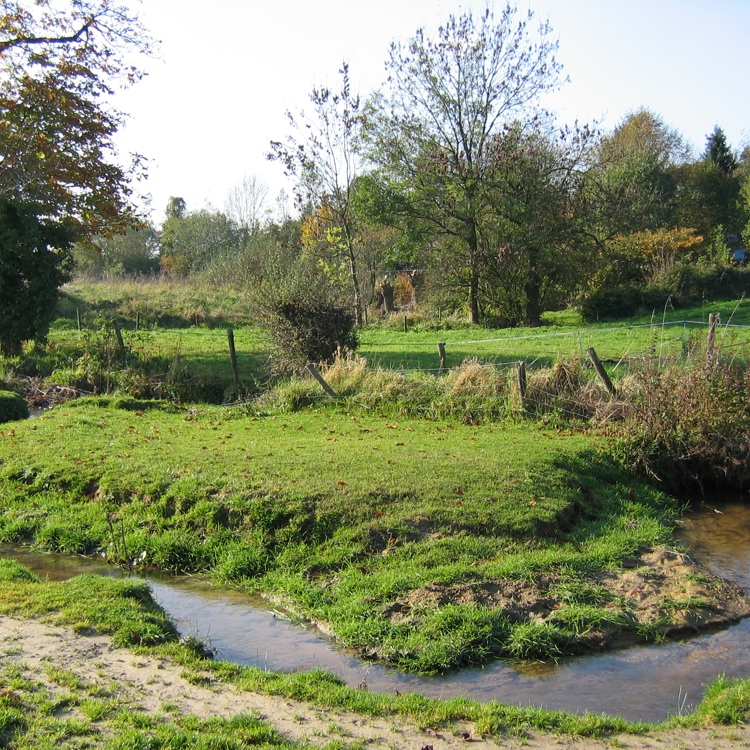 De Watervalderbeek loopt door het landschap