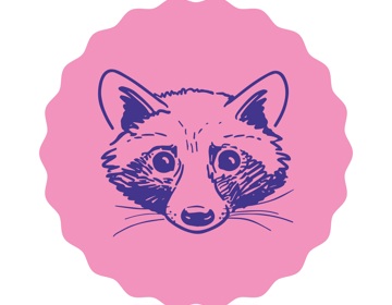 Een icoontje van een wasbeer als representatie van Kasteelpark Born