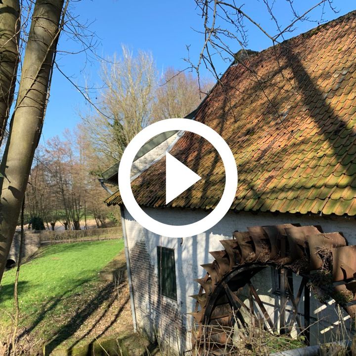 Oude watermolen in Kelmond in een groene omgeving