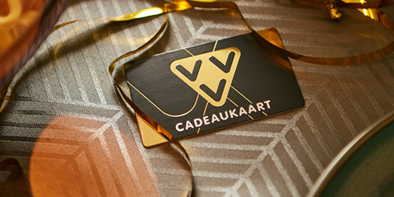 VVV cadeaukaart met gouden look 