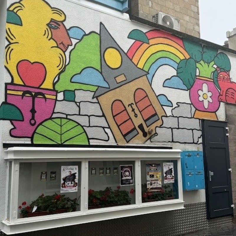 Mural van de pancratiuskerk in Heerlen